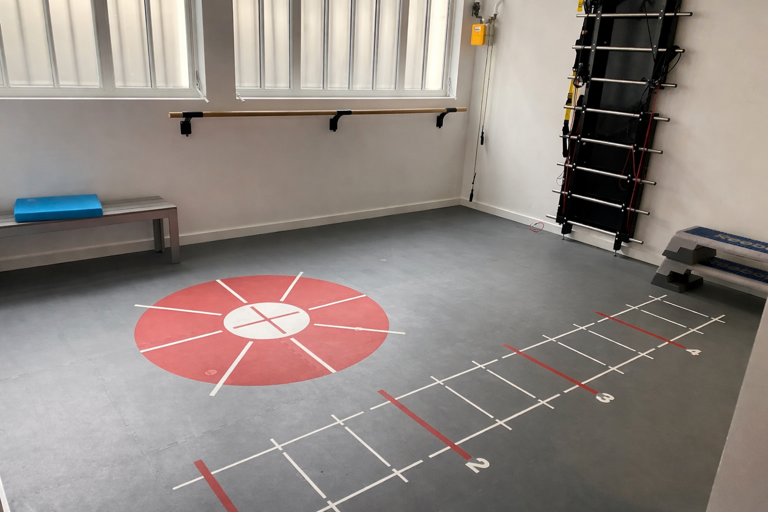 Sol de gymnase du plateau technique